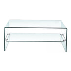 BENT GLASS COFFEE TABLE