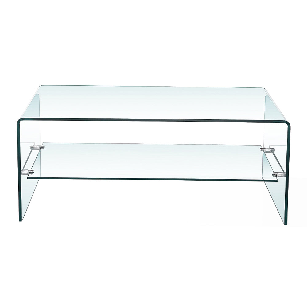 BENT GLASS COFFEE TABLE