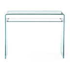 BENT GLASS CONSOLE TABLE