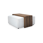 BEDFORD OTTOMAN AND TABLE