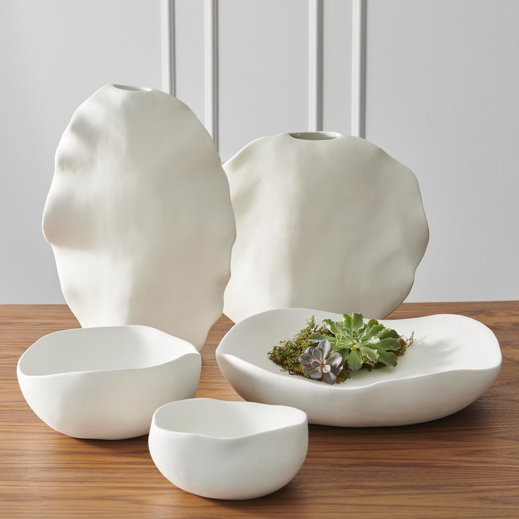 KELP VASES MATTE WHITE