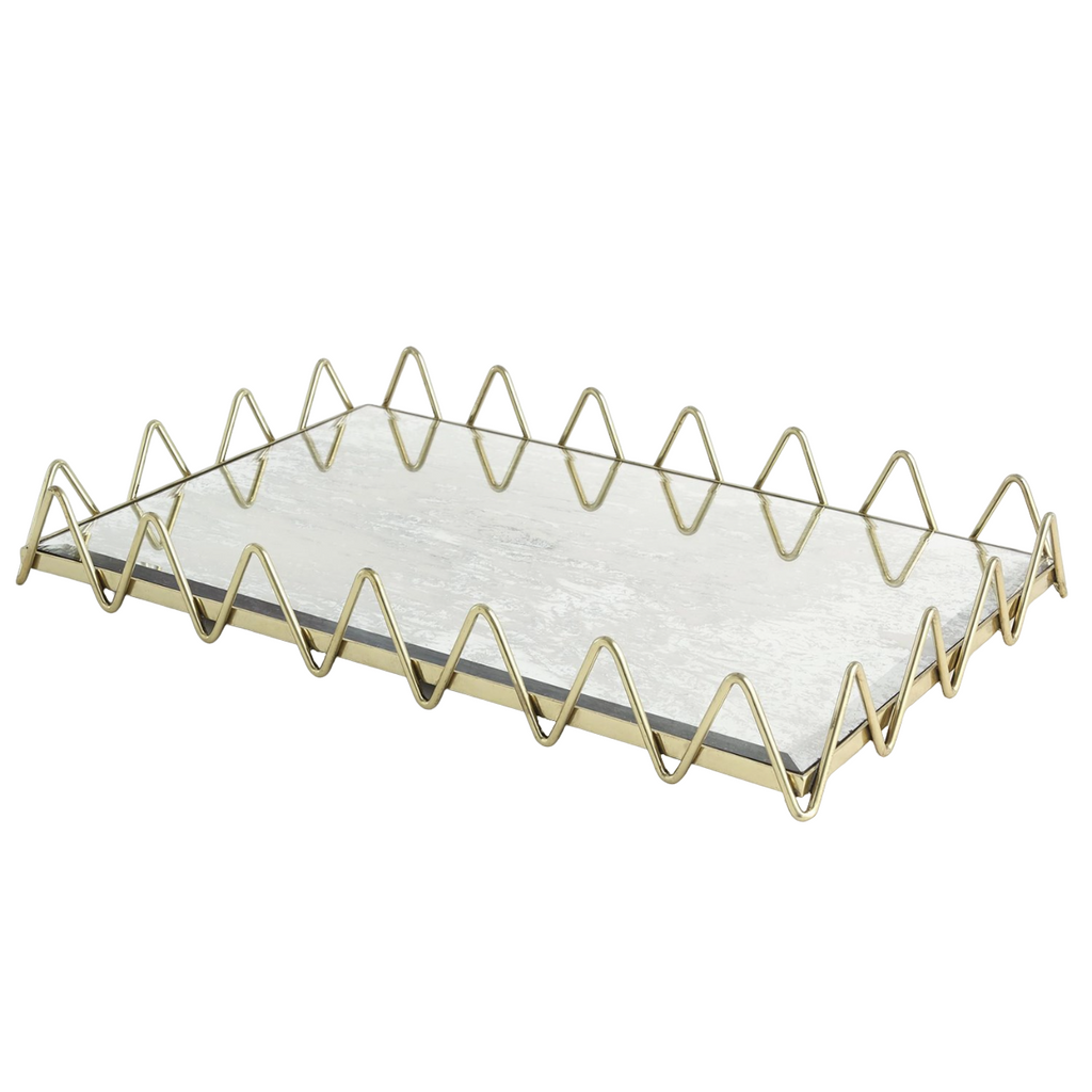 RIC RAC TRAY GOLD