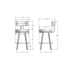 BARRY SWIVEL COUNTER STOOL