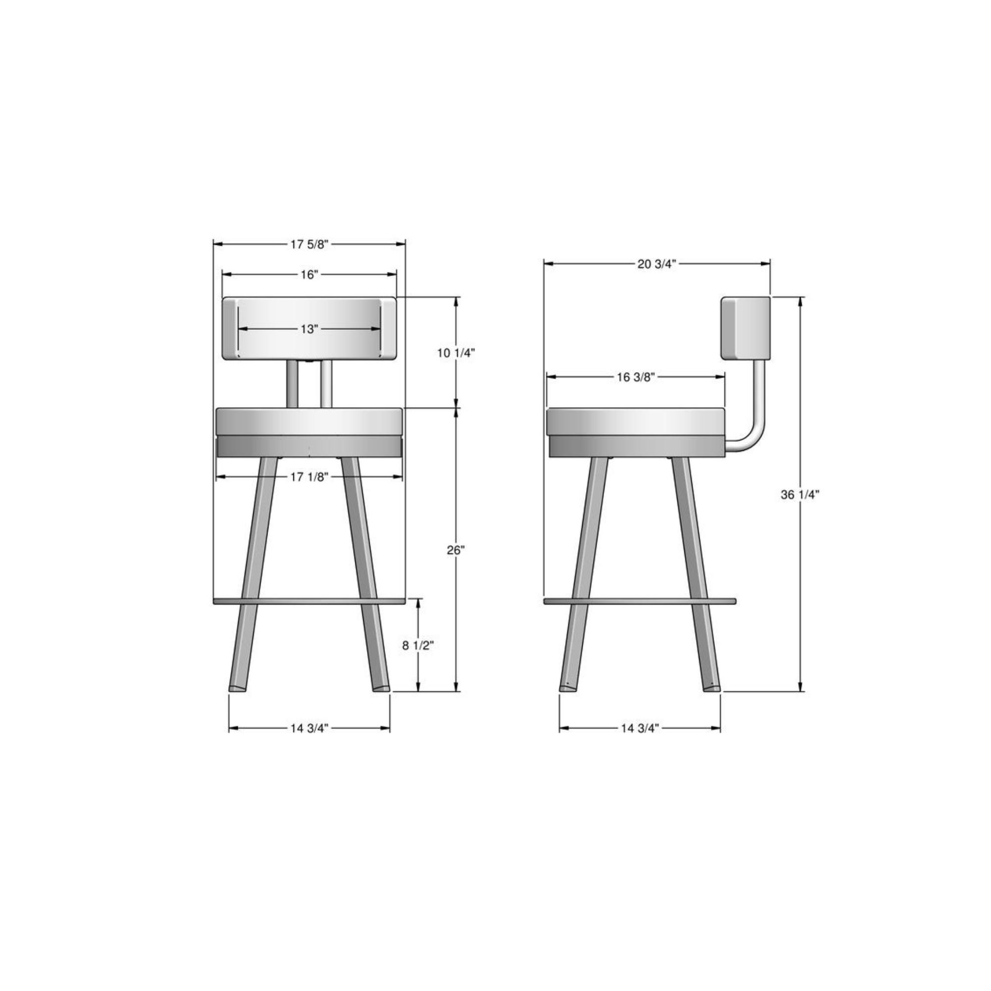 BARRY SWIVEL COUNTER STOOL