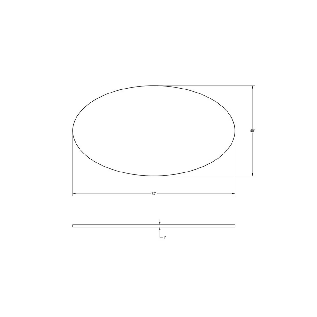 GEMMA OVAL DINING TABLE/BASE