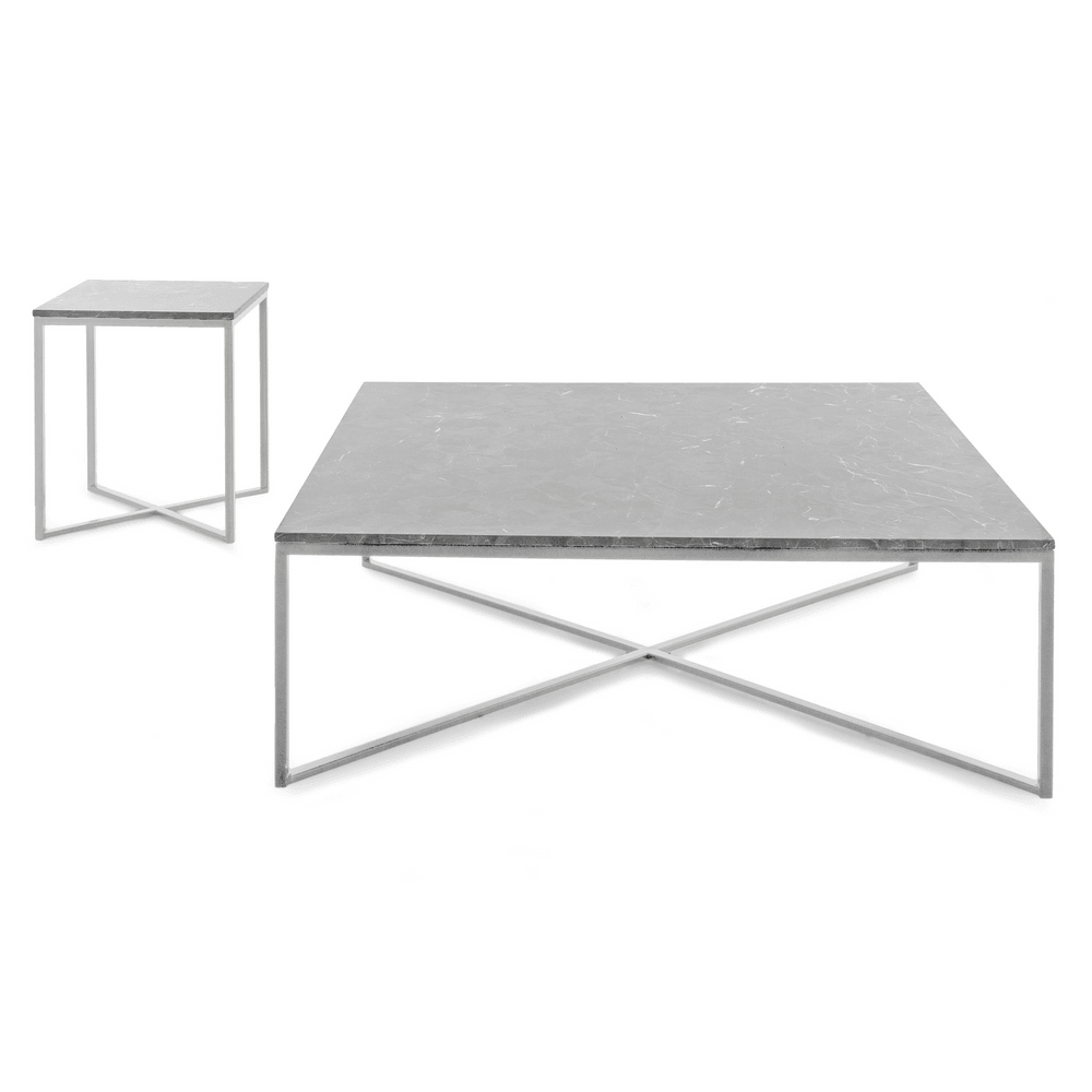 BOSTON SQUARE COFFEE AND END TABLE