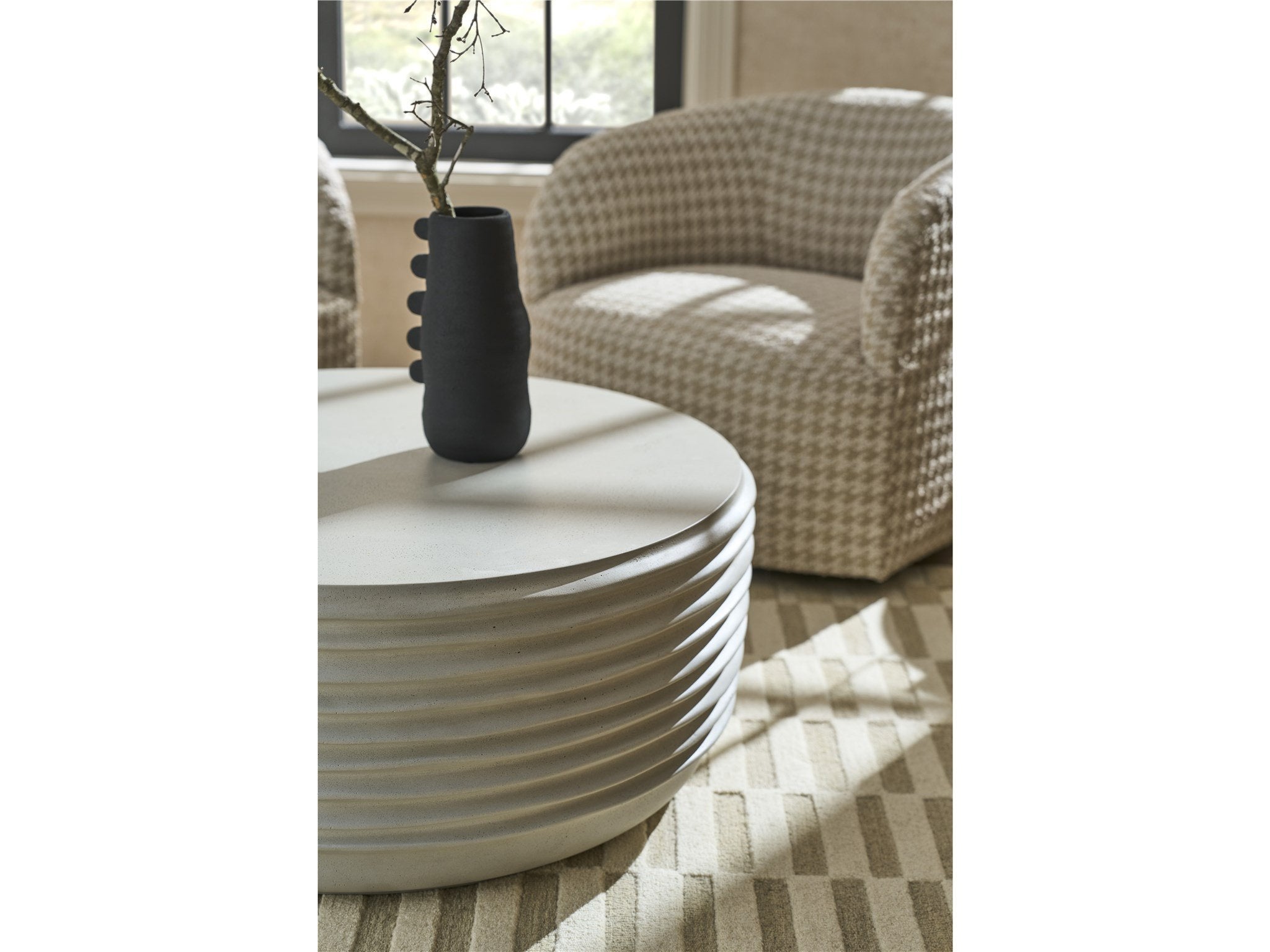 DWELL LINEN COCKTAIL TABLE